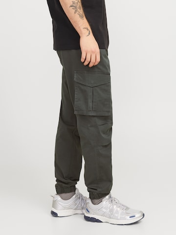 JACK & JONES - Tapered Calças cargo 'JPSTKANE JJNOAH' em cinzento