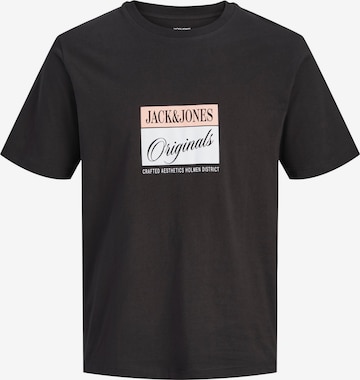 Jack & Jones Plus - Camiseta 'JORHyeres' en negro: frente