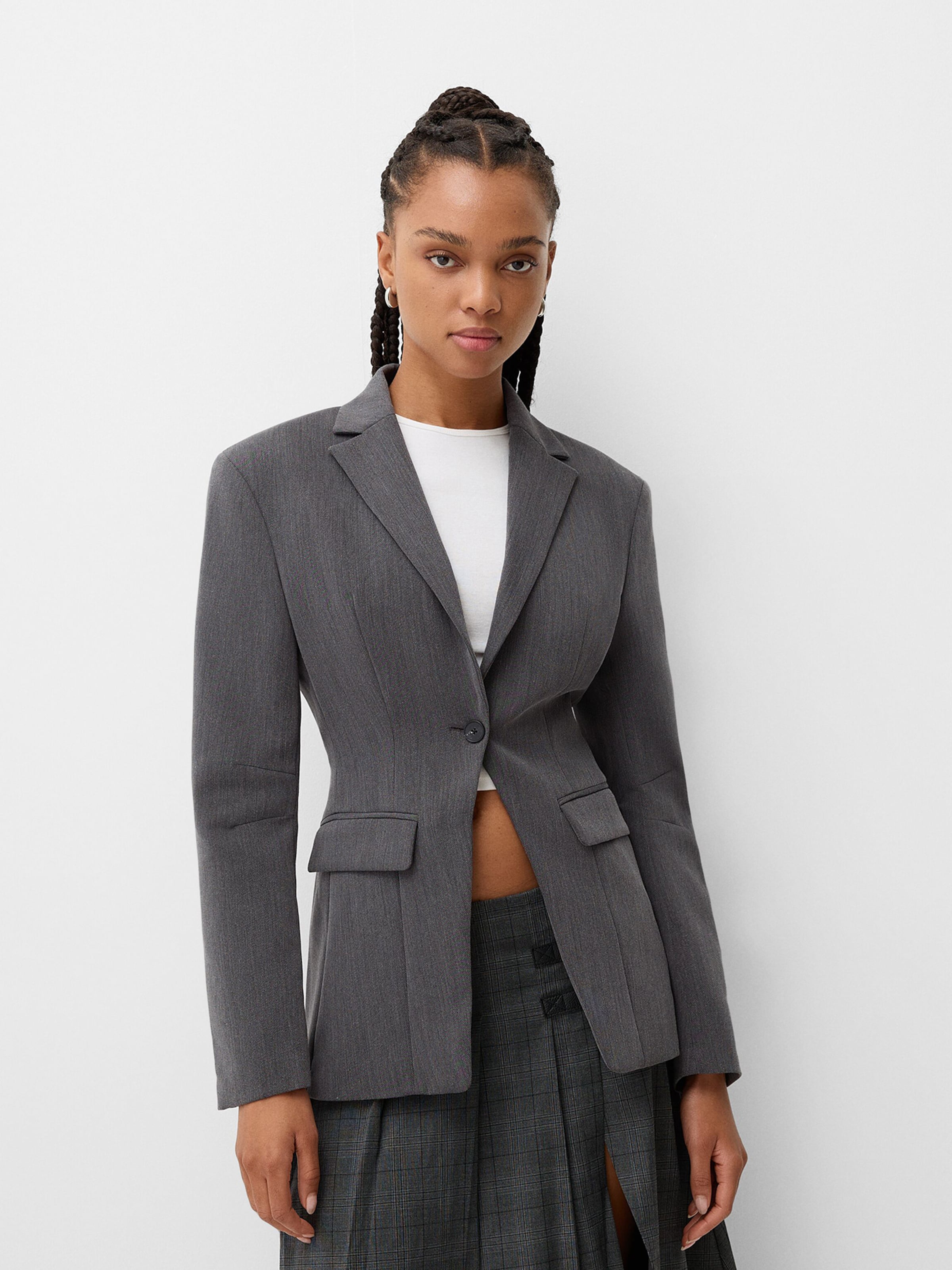 Ensemble blazer femme bershka new arrivals