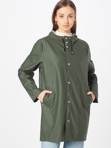 Stutterheim Between-Seasons Coat 'Stockholm' in Green: front