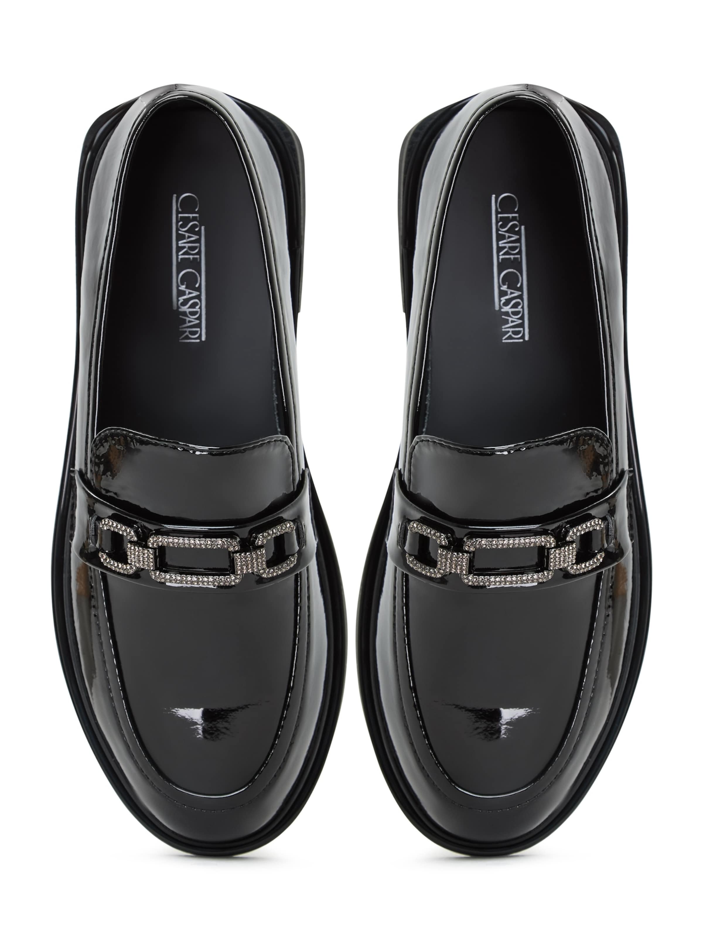 CESARE GASPARI Slip-ons in Black