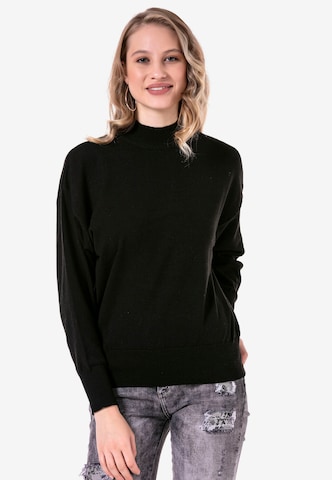 CIPO & BAXX Pullover in Schwarz: predná strana