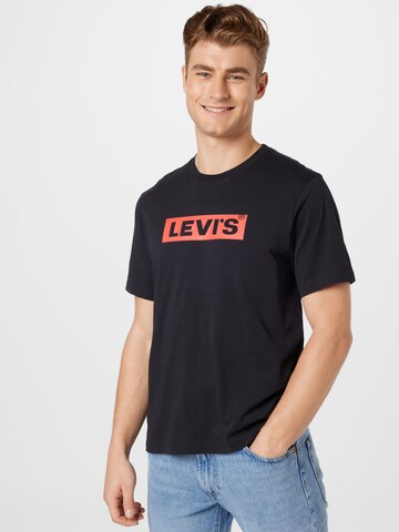 LEVI'S ® T-shirt 'SS Relaxed Fit Tee' i svart: framsida