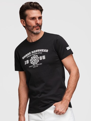 Ombre Shirt in Zwart