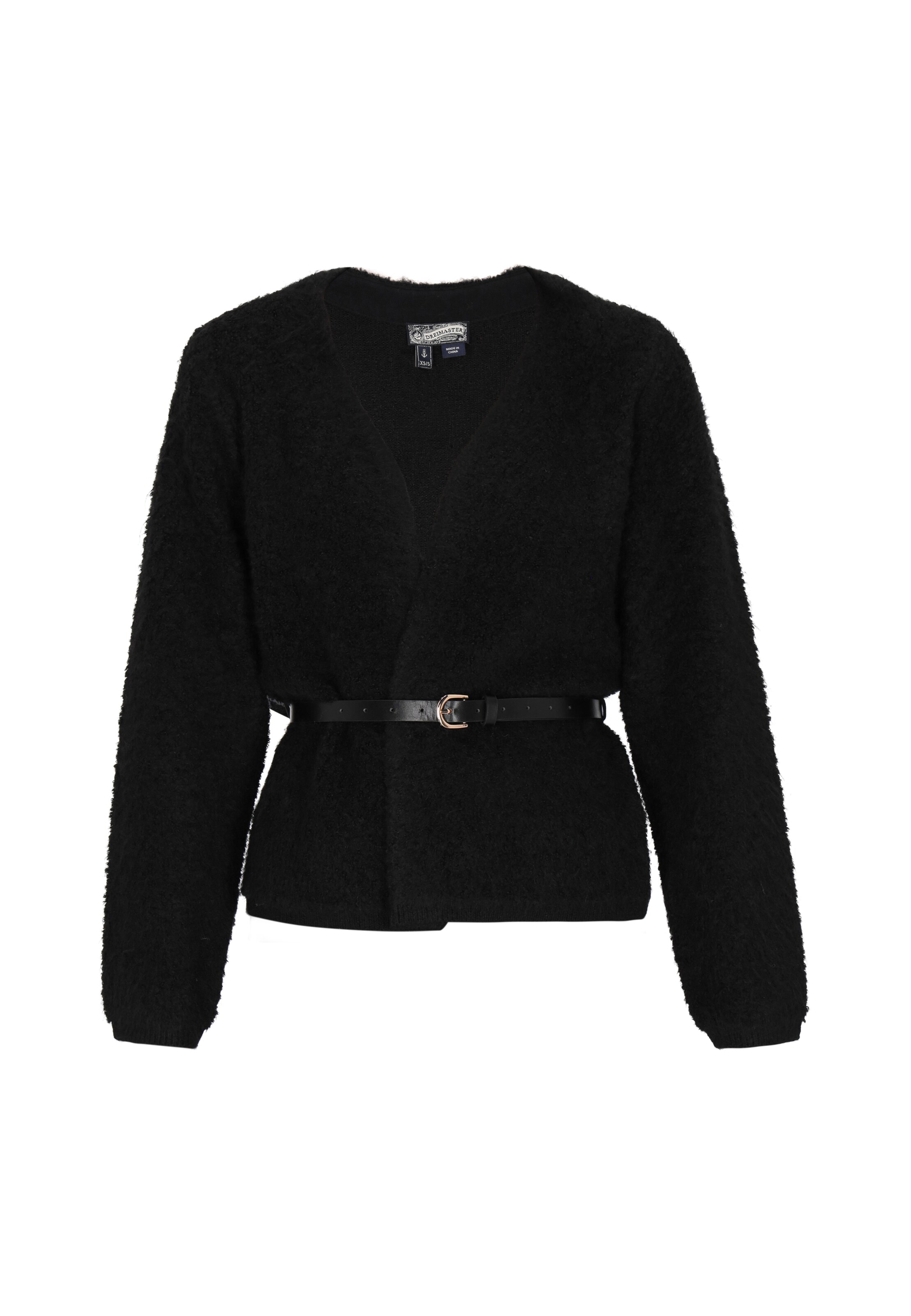 Cardigan DreiMaster Vintage en noir : devant