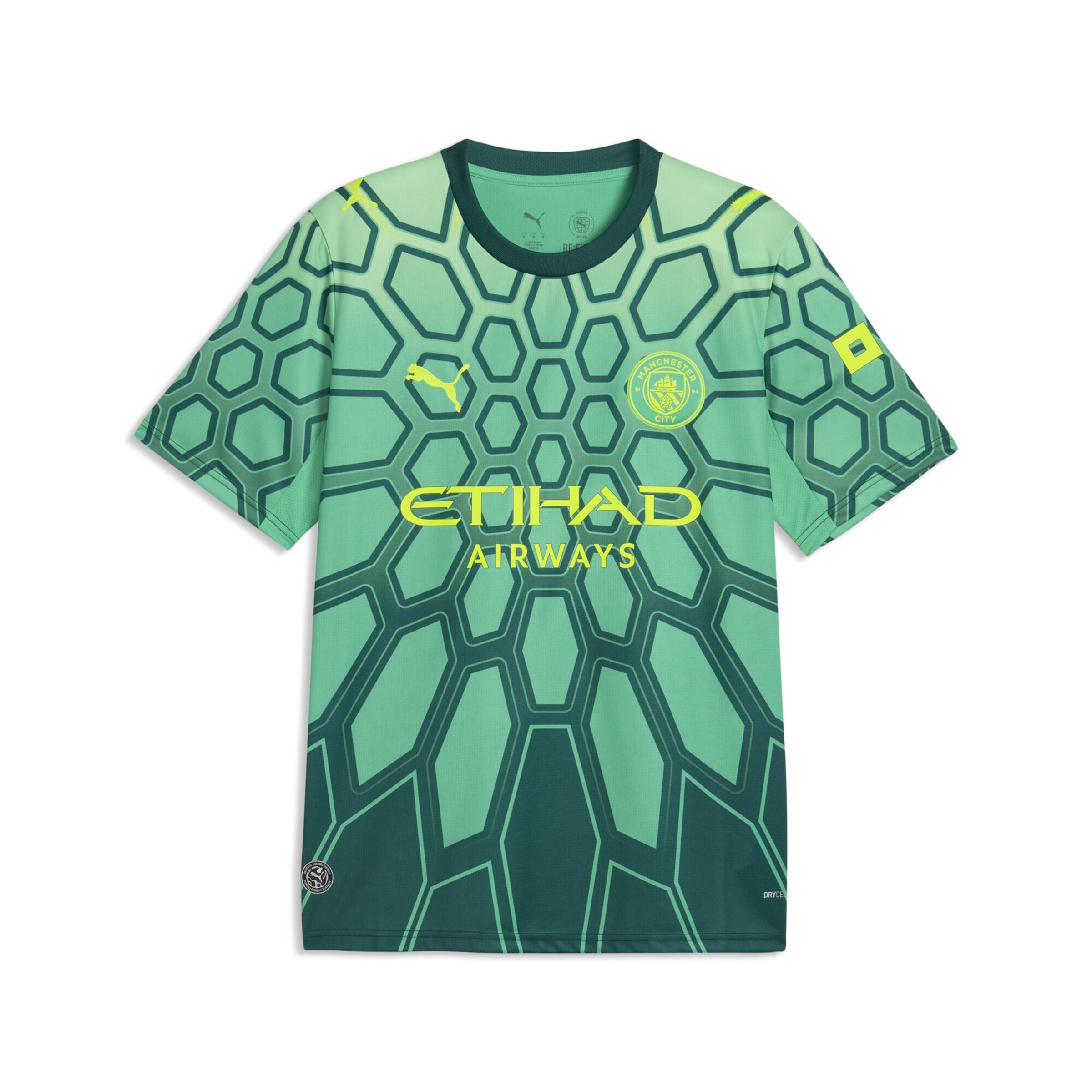 PUMA Trikot 'Manchester City 26/27' in S in neongrün, Produktansicht