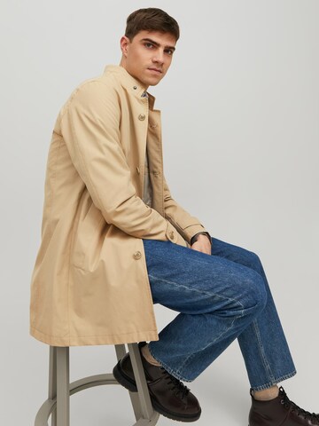 JACK & JONES Between-Seasons Coat 'CARL' in Beige