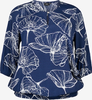 Zizzi Blouse 'BELLA' in Blauw: voorkant