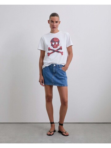 Scalpers Shirt 'Skulltrize' in White: front