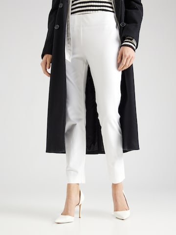 Lauren Ralph Lauren Slimfit Broek 'KESLINA' in Wit: voorkant