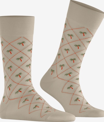 BURLINGTON Socken 'Palm Tree' in Grau: Vorderseite