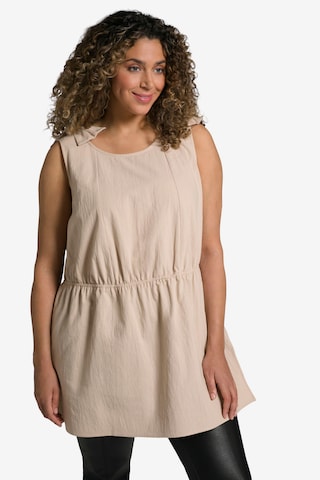 Ulla Popken Top in Beige: voorkant