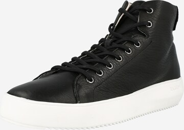 BLACKSTONE High-Top Sneakers in Black: front