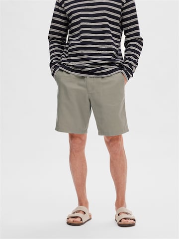 SELECTED HOMME Regular Pants 'Jones' in Grey: front