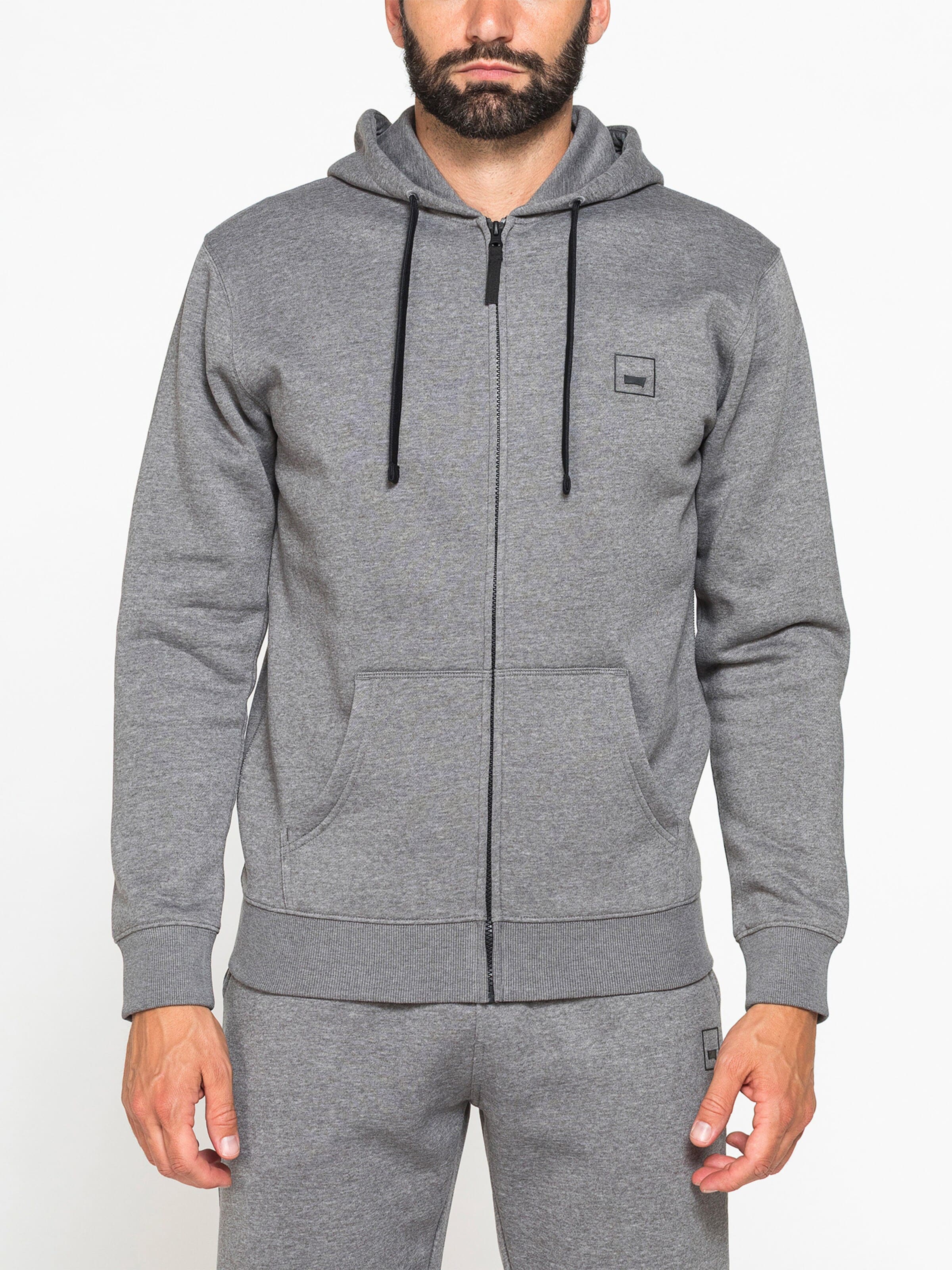 Carrera Jeans Sweatshirt 'Hood'‌‌‌‌‌‌‌‌ in Grau: Vorderseite