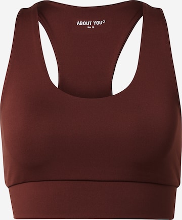 ABOUT YOU Sporttop 'Mila' in Bruin: voorkant