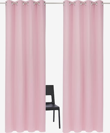 MY HOME Curtains & Drapes in Pink: front