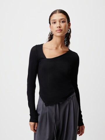 Maglietta 'Gleni' di LeGer by Lena Gercke in nero: frontale