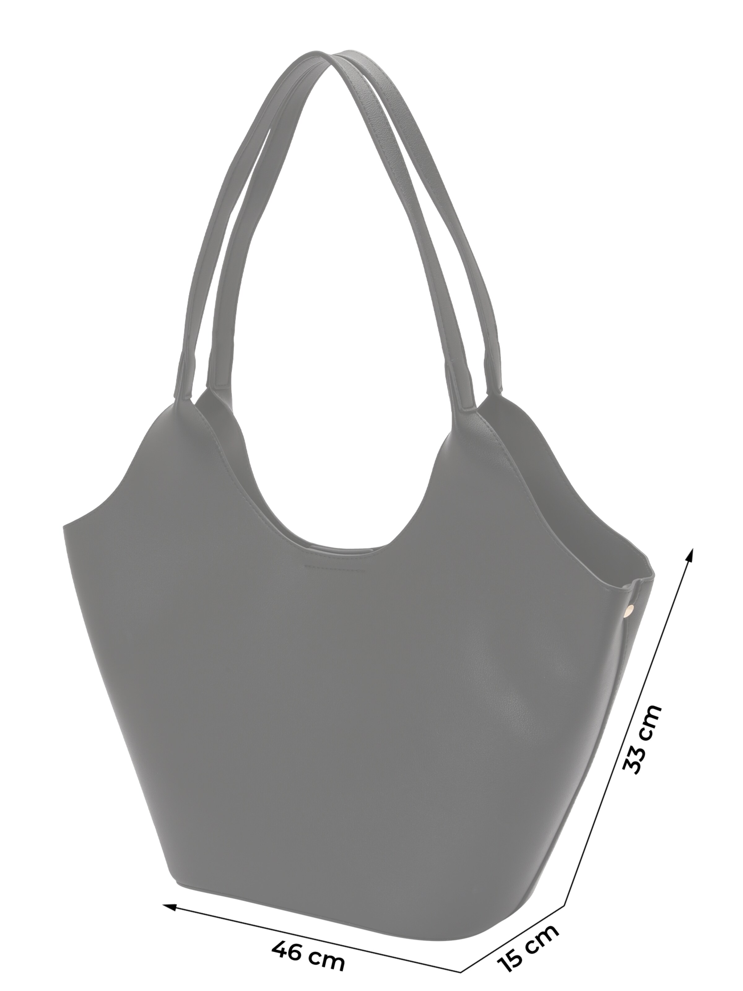 Seidenfelt Shopper 'Nelma Tulip' i sort