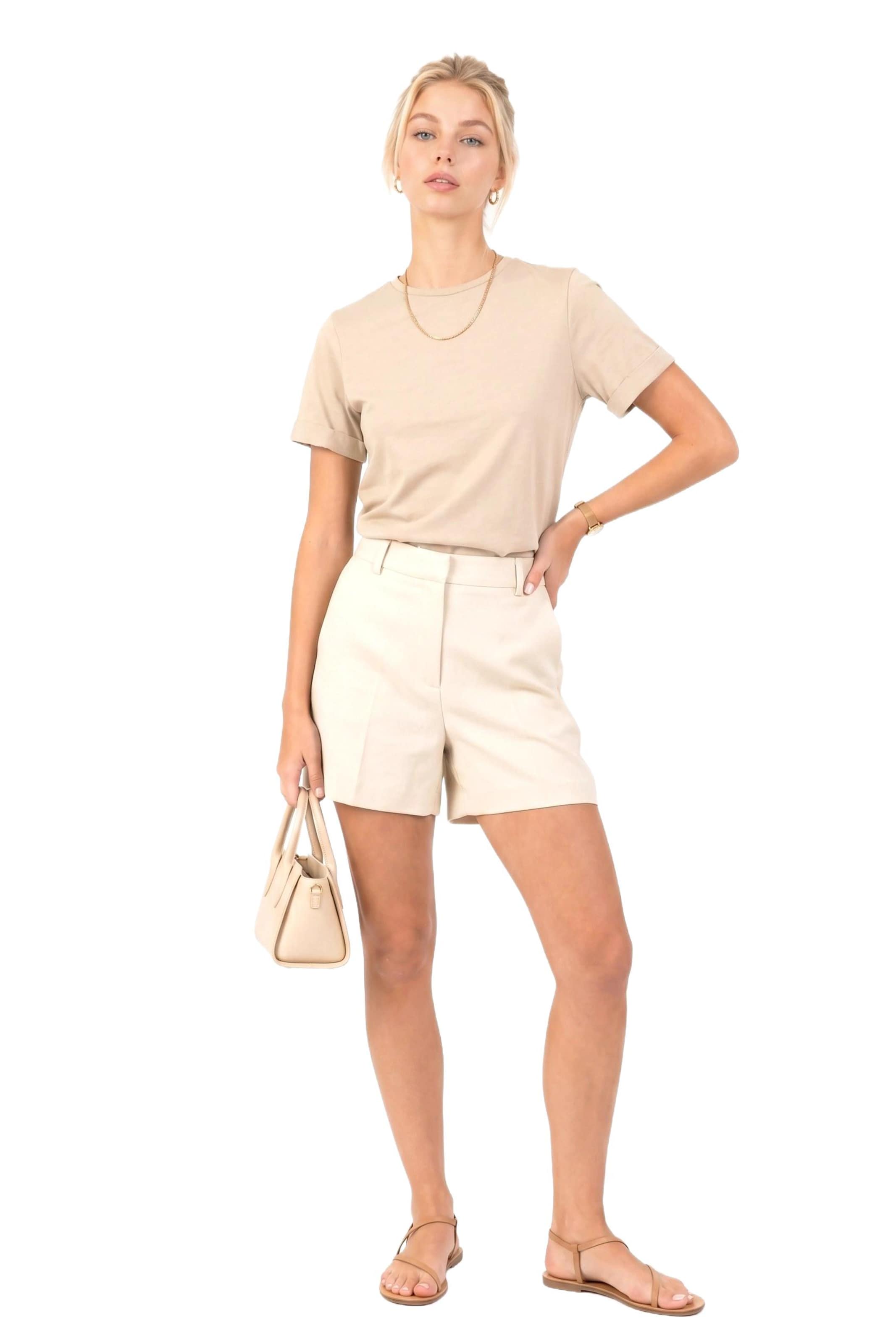 Alexa Dash Shirt in Beige
