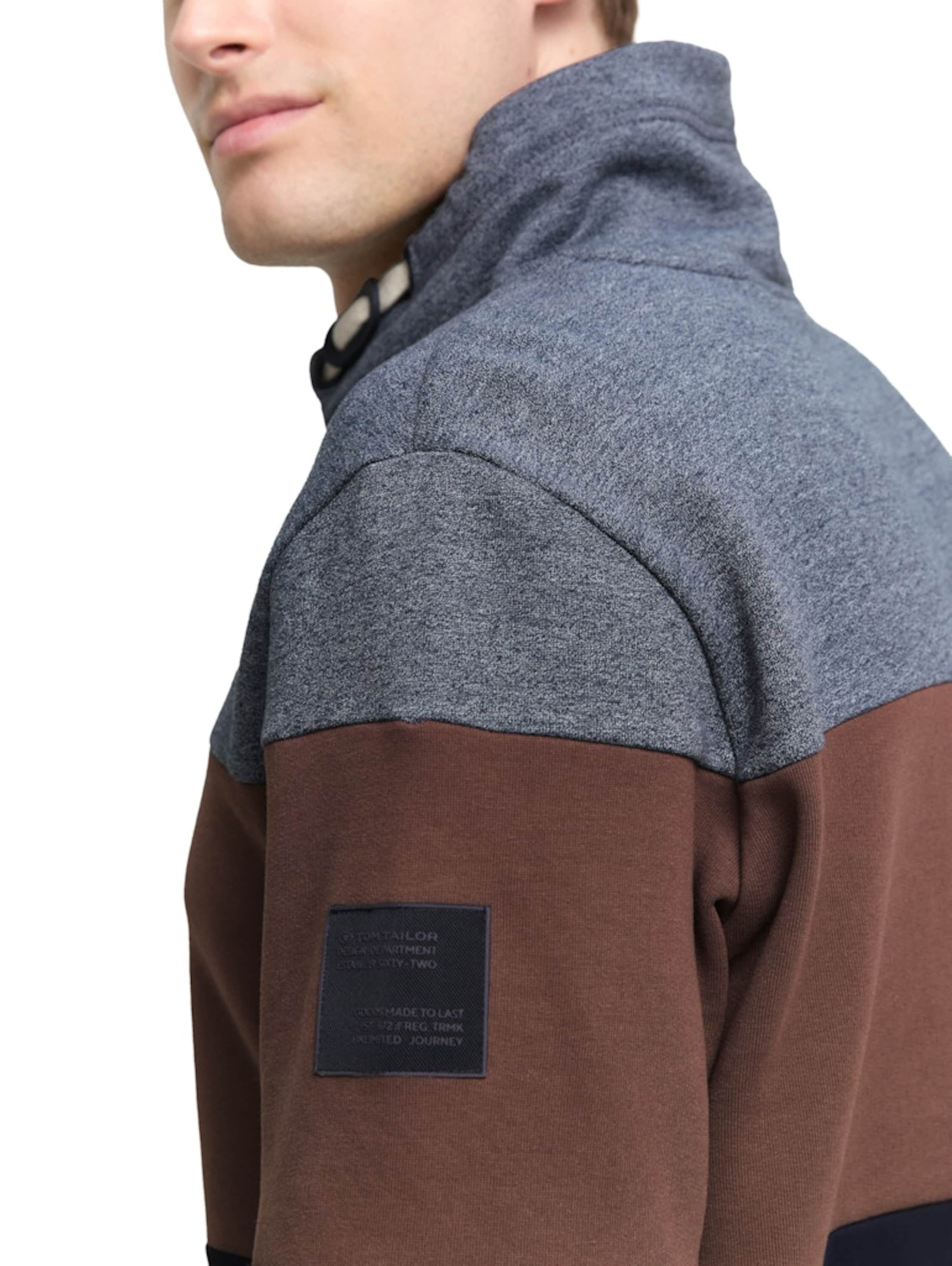 TOM TAILOR Sweatshirt i blå