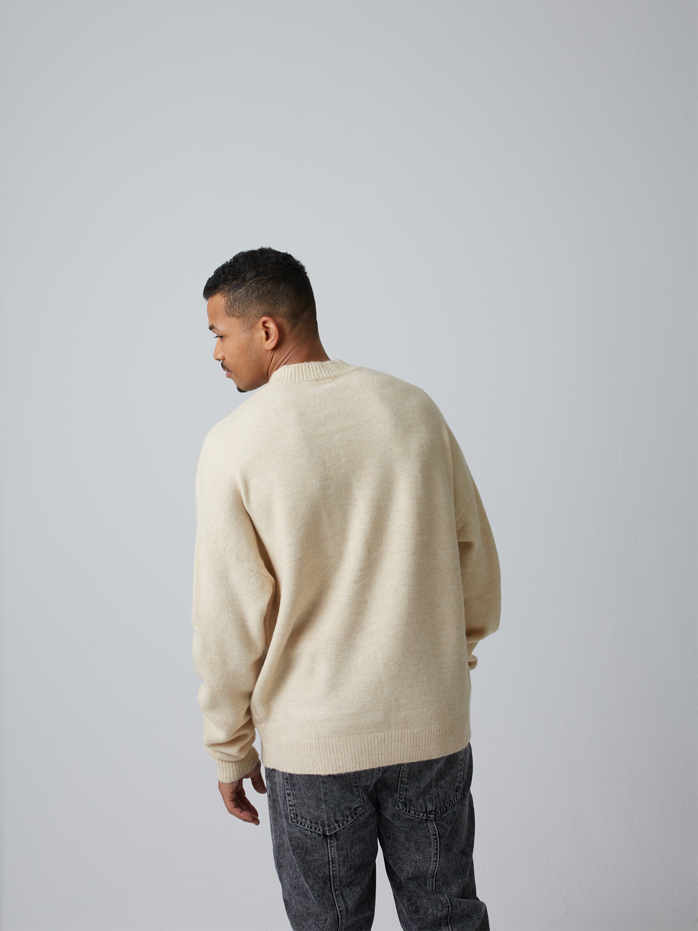 Homme Pull-over Alessio x Benny Cristo en Beige 