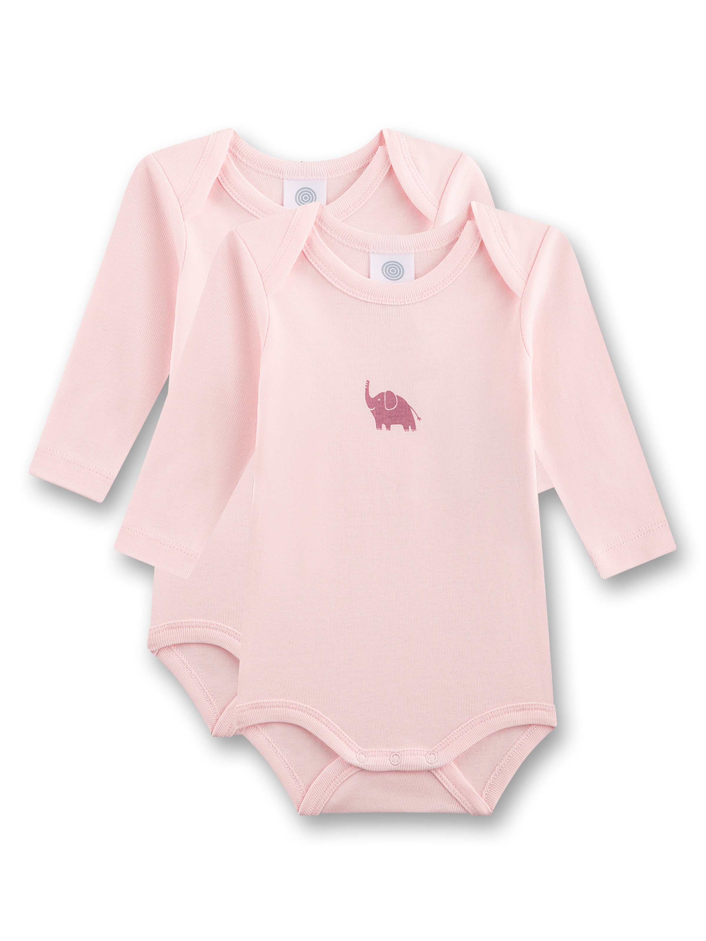 Tutina / body per bambino di Sanetta in rosa: frontale