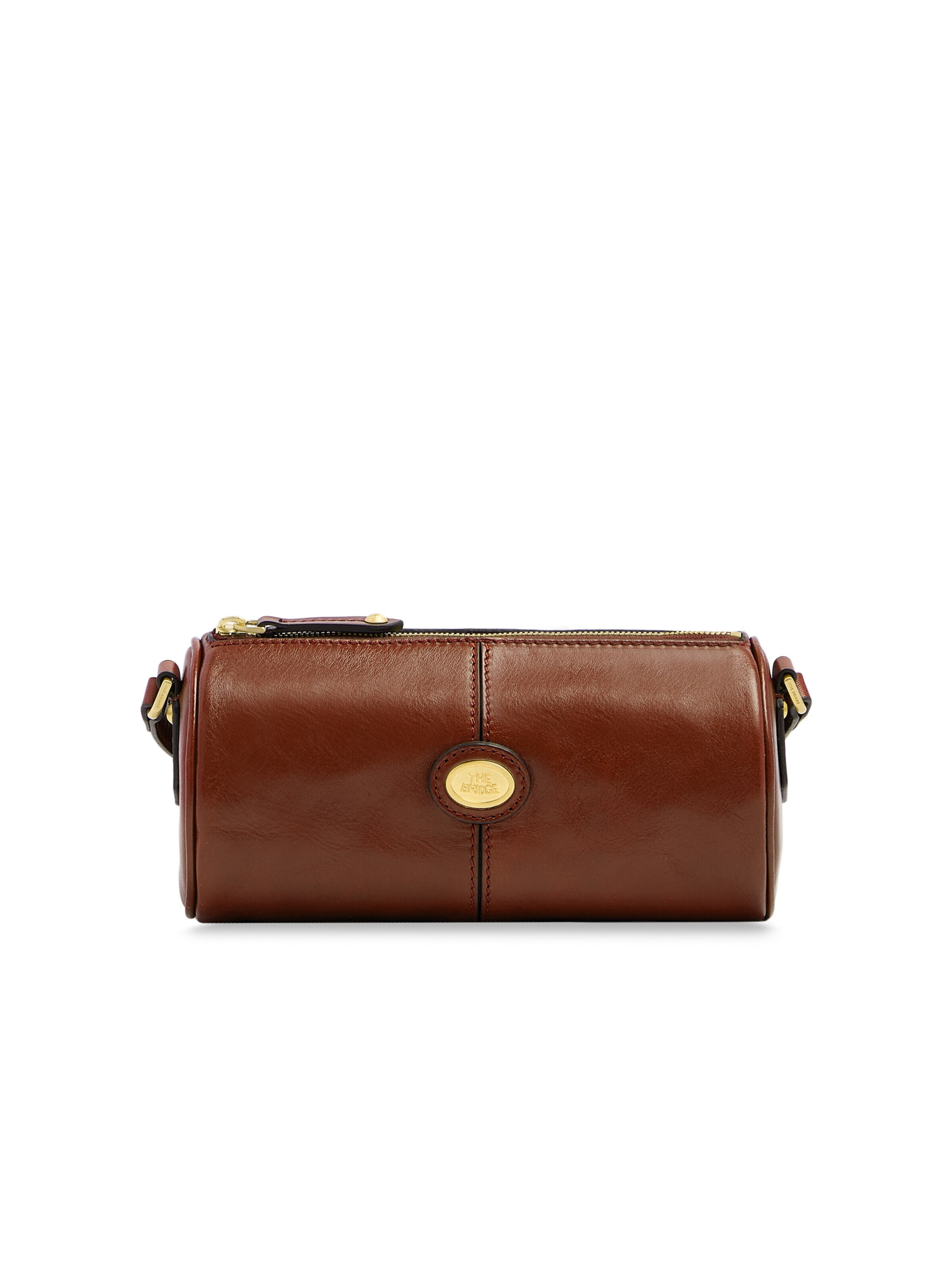 The Bridge Handbag in Brown: front