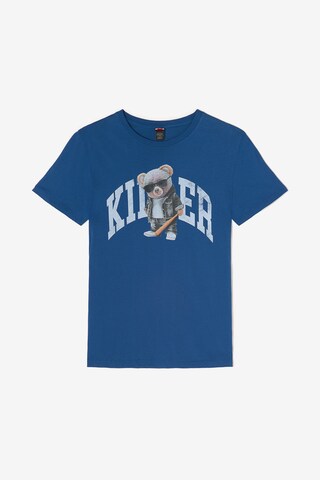 Le Temps Des Cerises Shirt 'Danis' in Blauw: voorkant