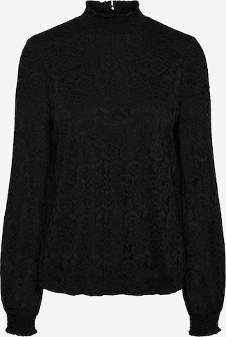 PIECES Блуза 'FAUNA' в черно: отпред