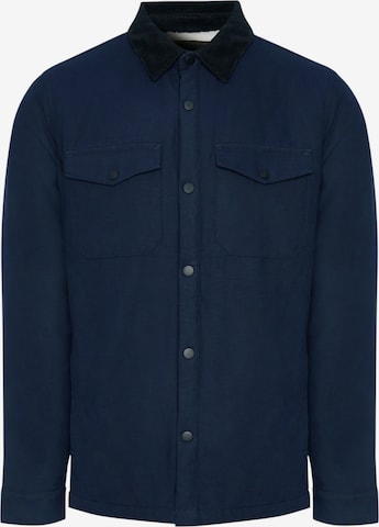Threadbare Hemdjacke 'Cottage' in Blau: Vorderseite