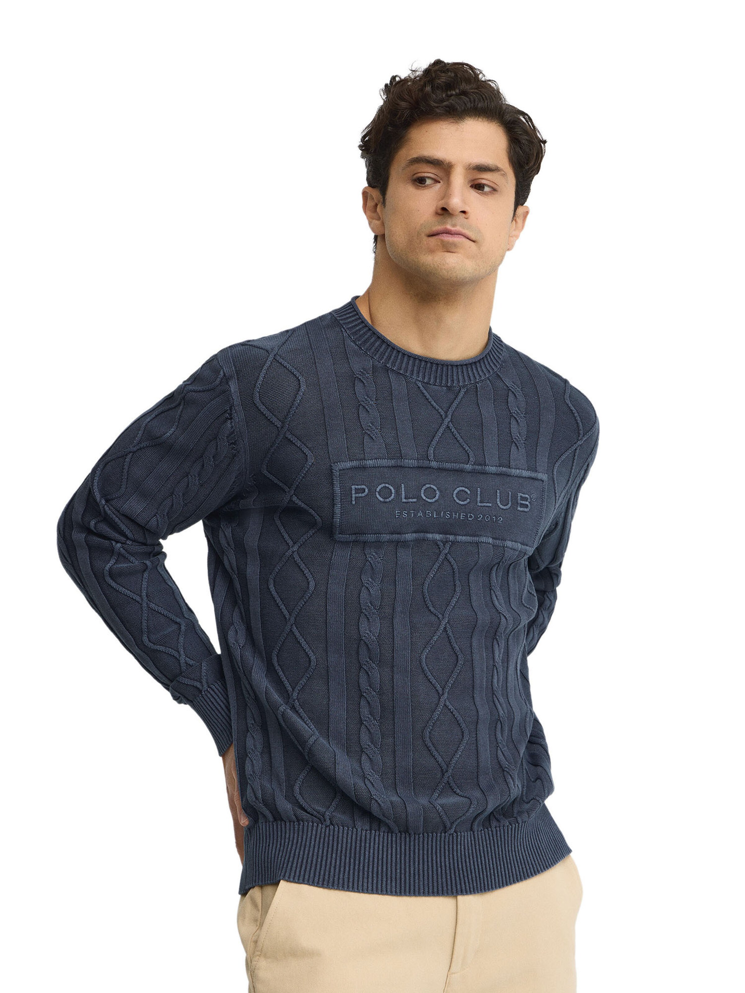 Polo Club Sweater in Blue: front