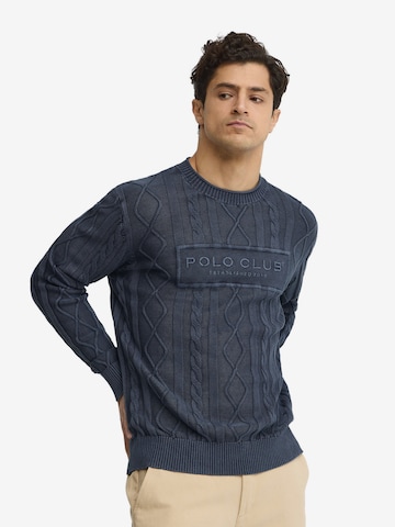 Polo Club Sweater in Blue: front