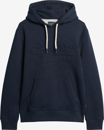 Superdry Sweatshirt in Blue: front