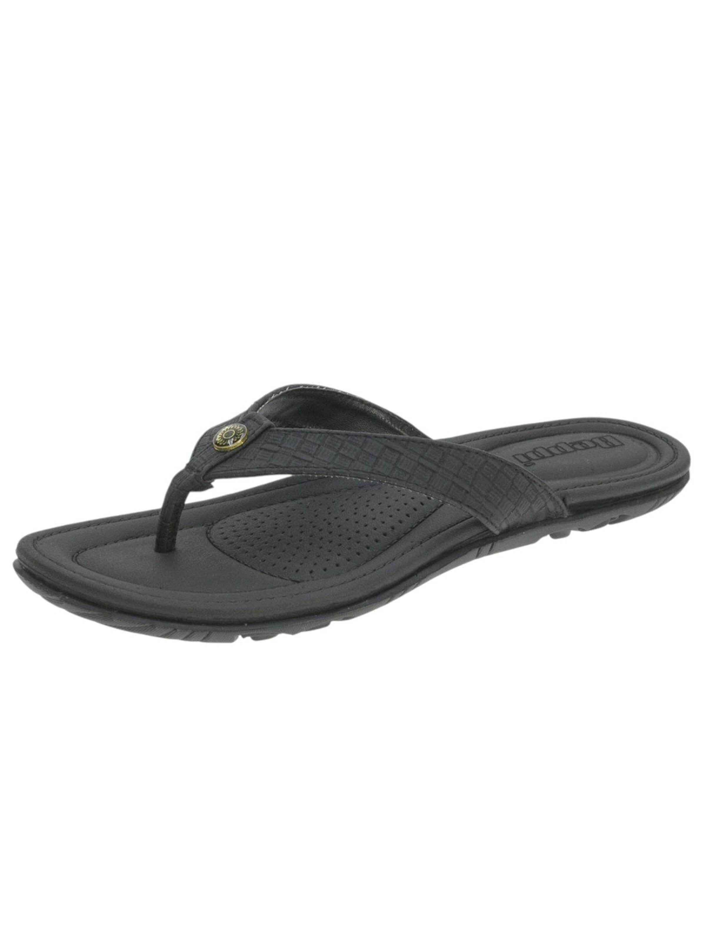 Beppi Teenslipper in Zwart: voorkant