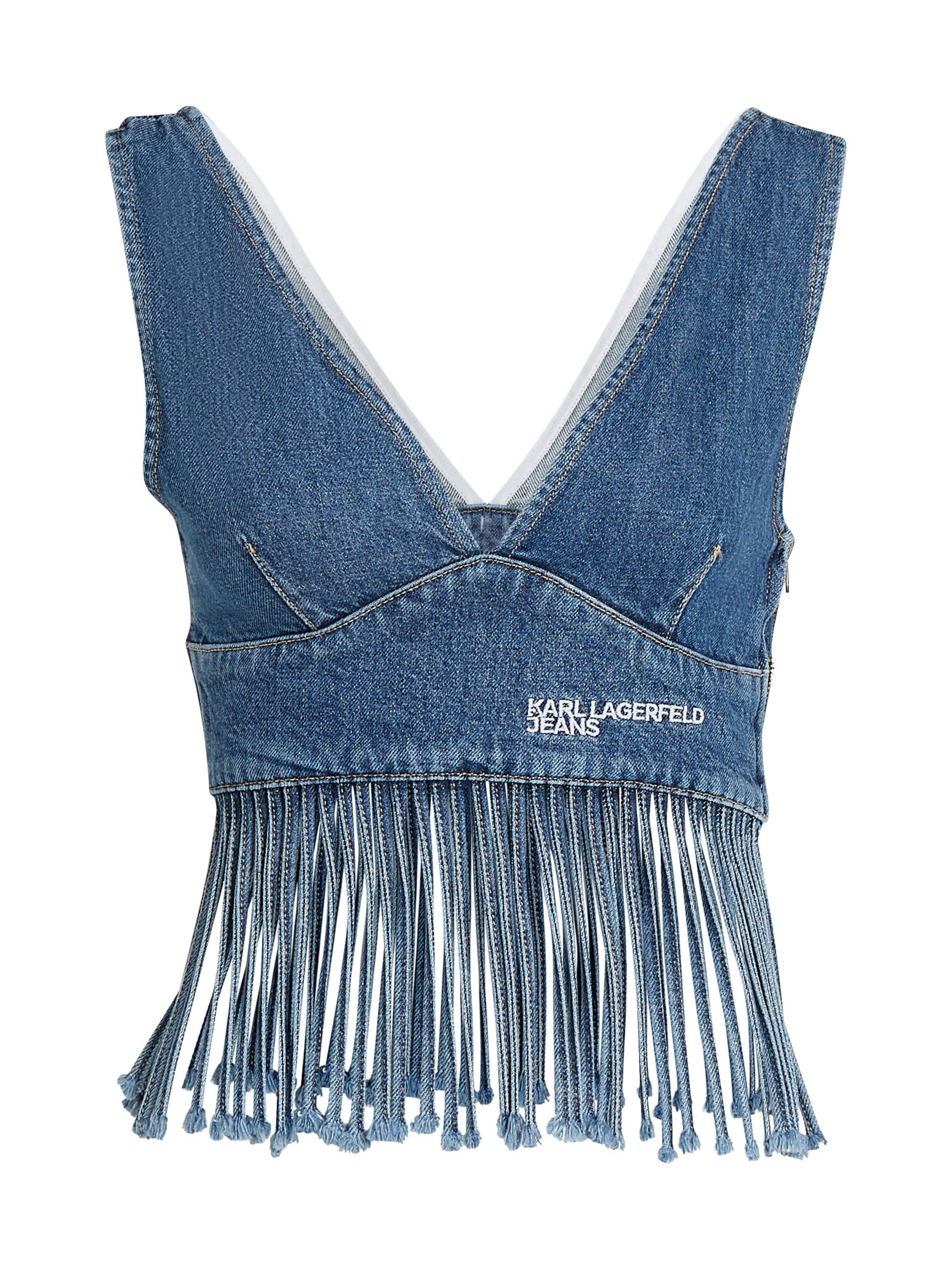 KARL LAGERFELD JEANS Top in Blau: Vorderseite