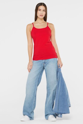 SENSES.THE LABEL Top in Red: front