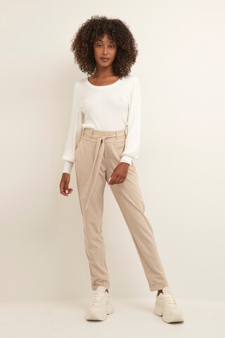 Kaffe - Tapered Pantalón 'Jillian' en beige