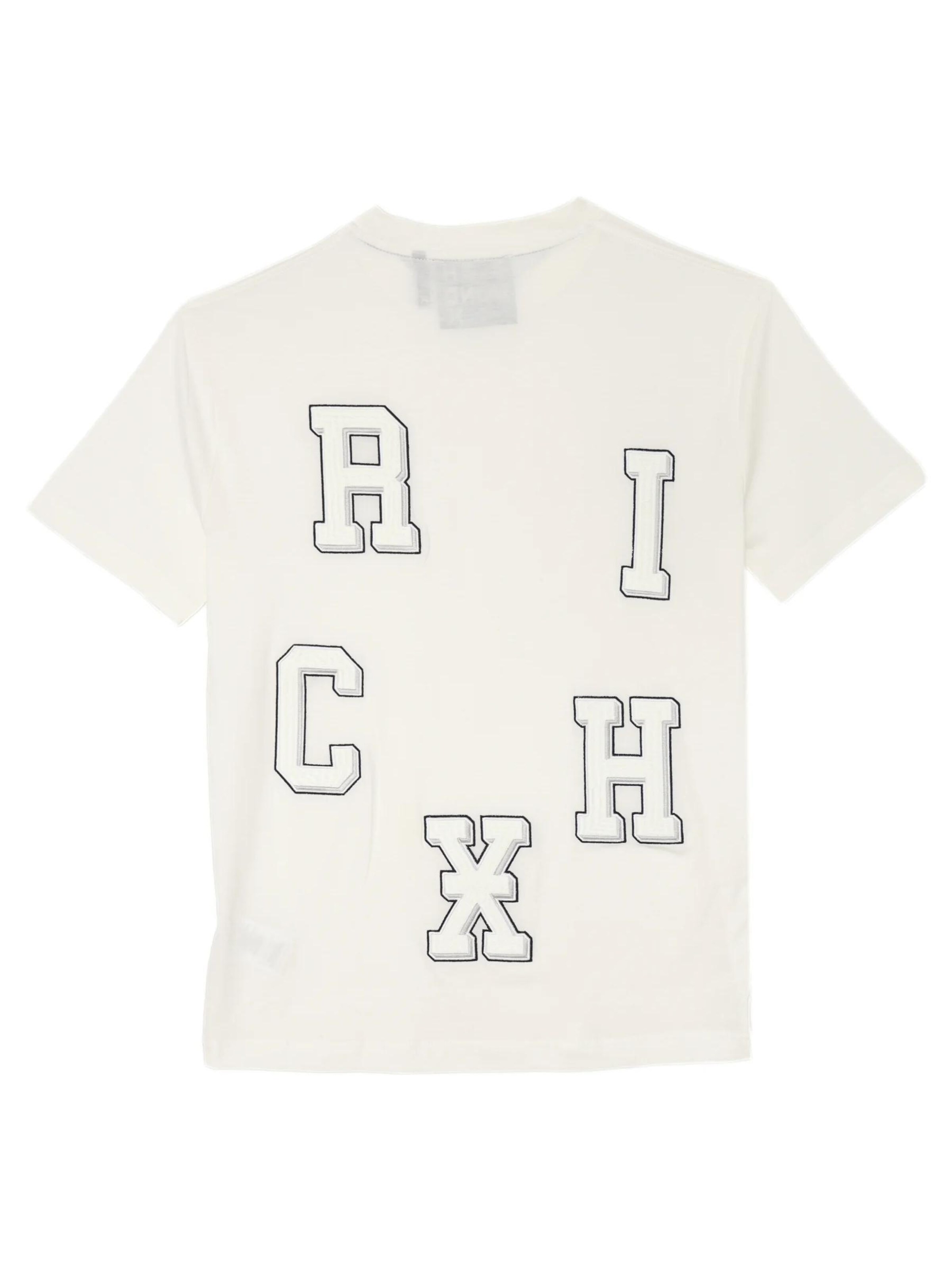 Maglietta 'Borim' di John Richmond in bianco