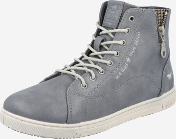 MUSTANG High-Top Sneakers in Blue: front