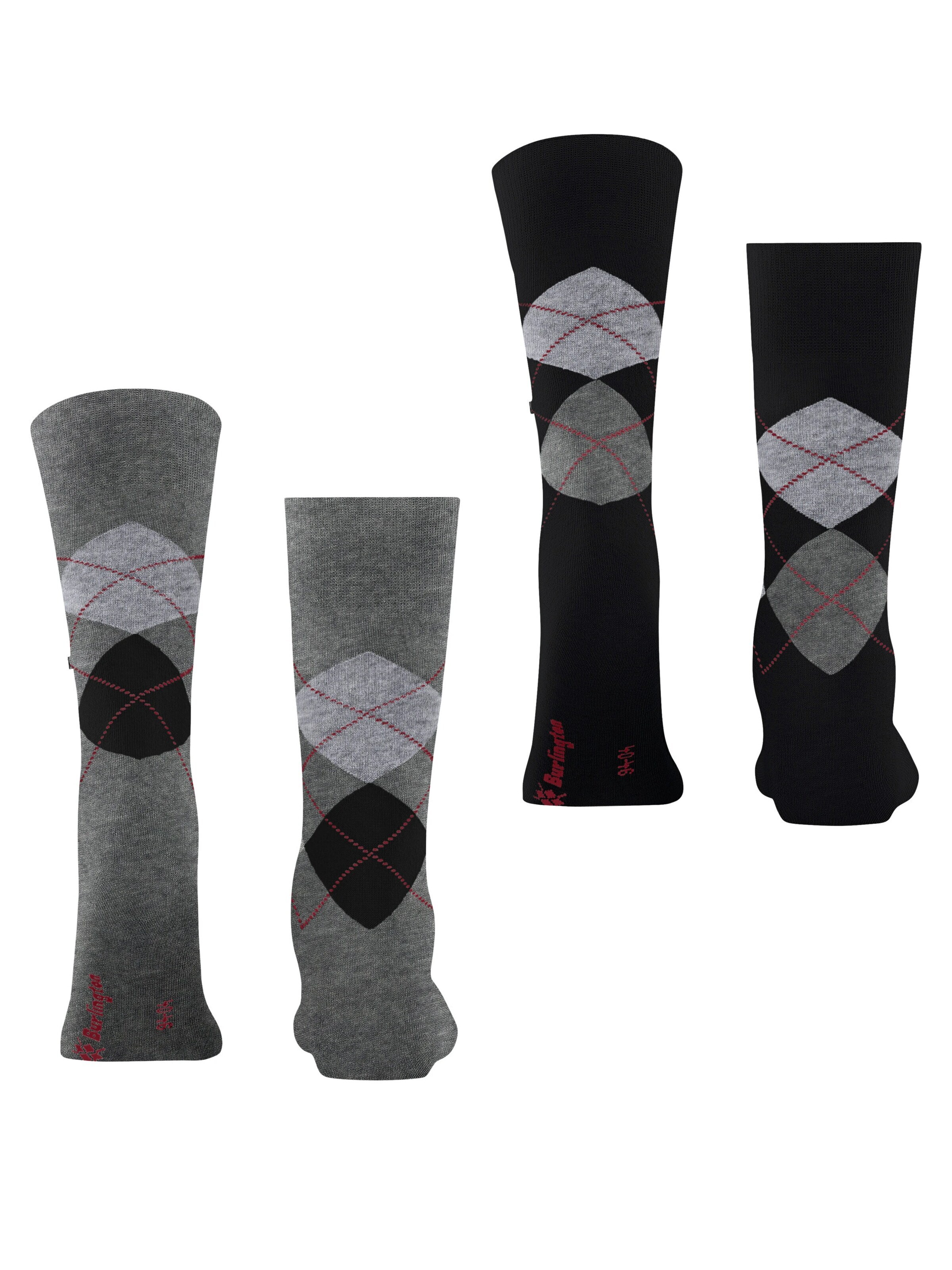 BURLINGTON Socken 'Everyday Argyle'‌‌‌‌ in Grau