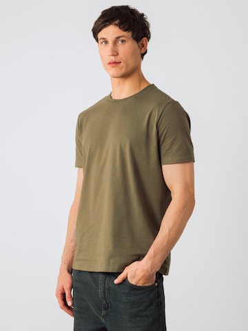 Honest Basics Shirt 'T-shirt Men' in Groen: voorkant