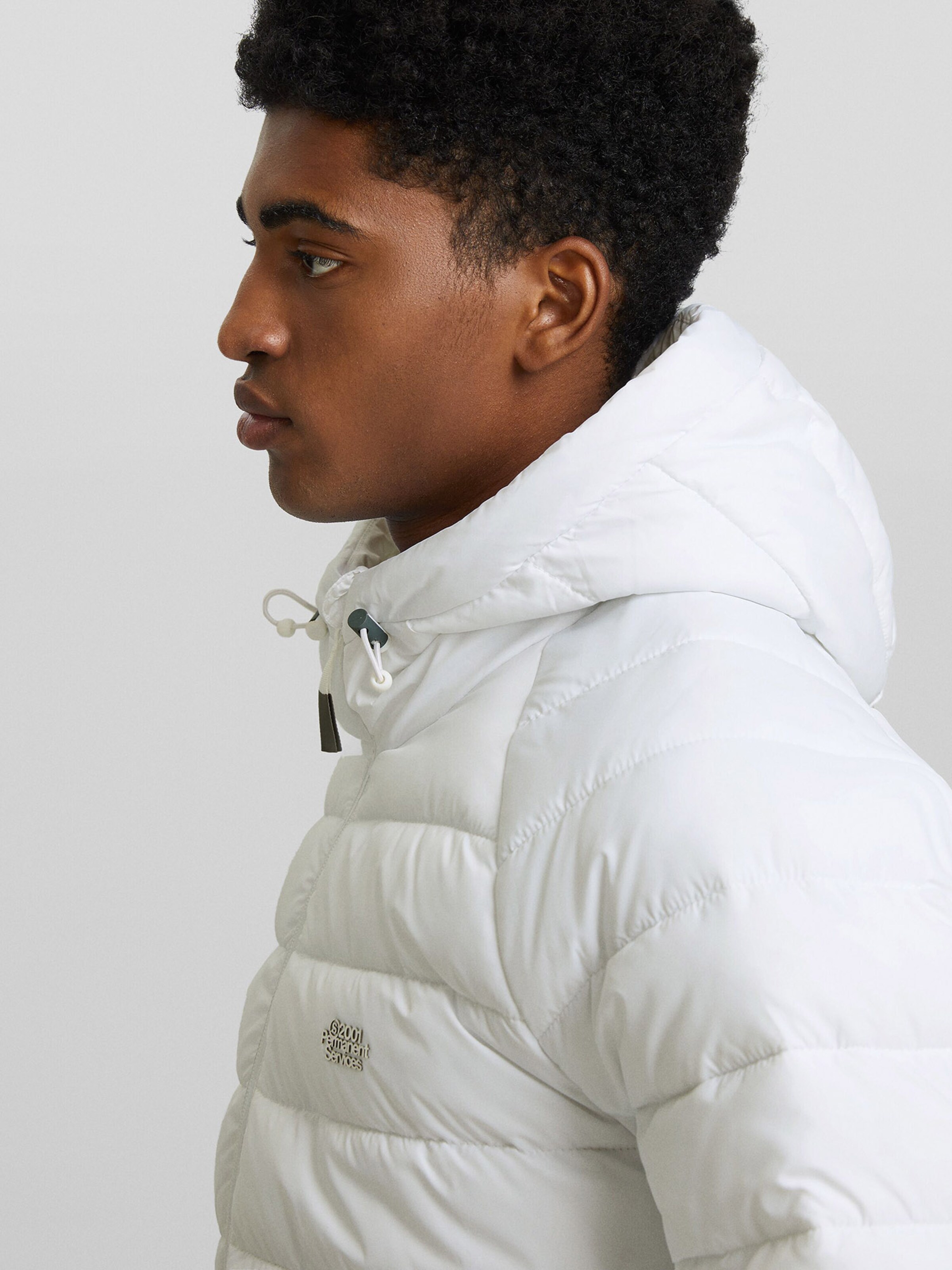 Bershka Between Season Jacket in White ABOUT YOU