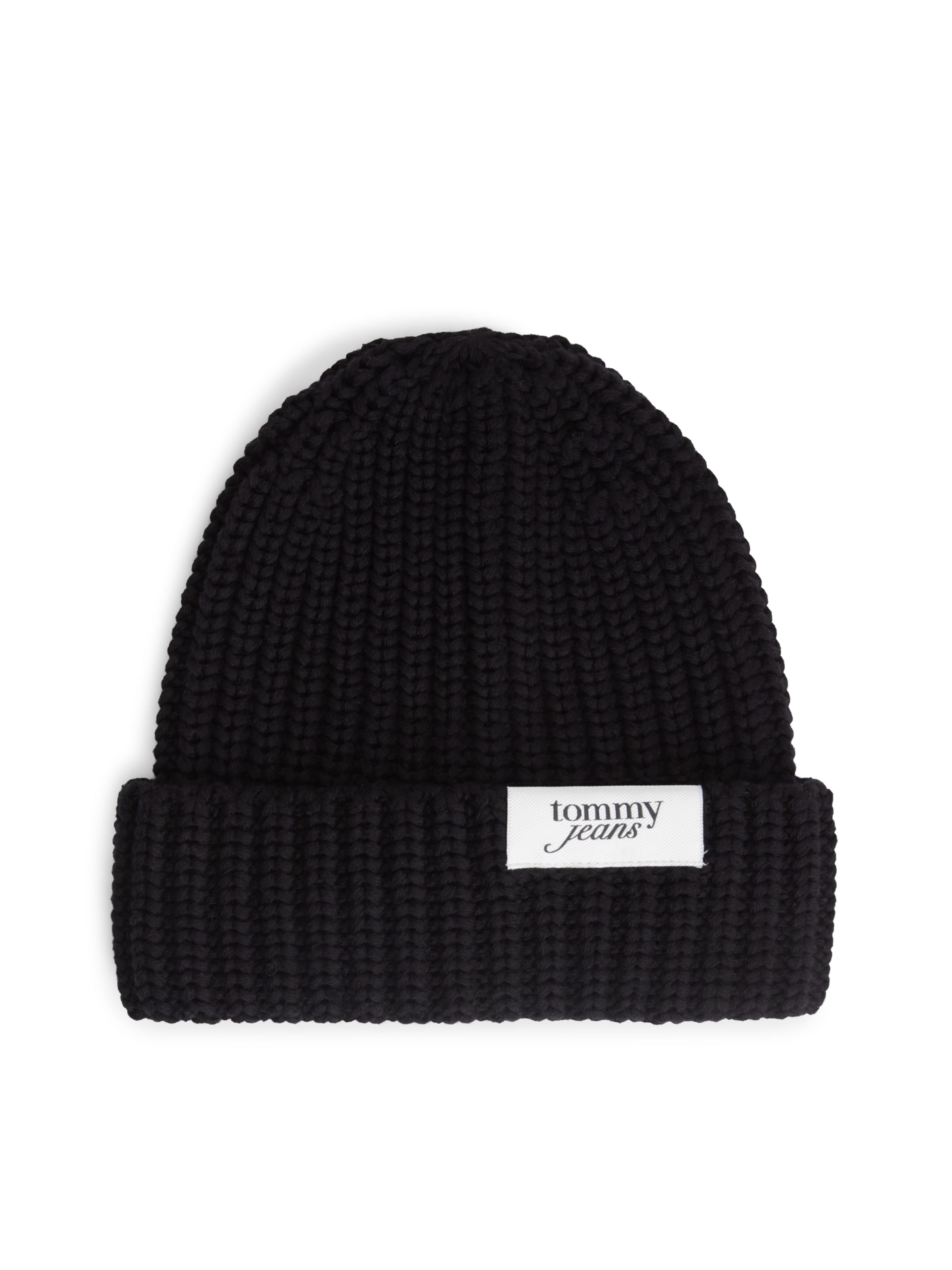 Berretto di Tommy Jeans in nero: frontale