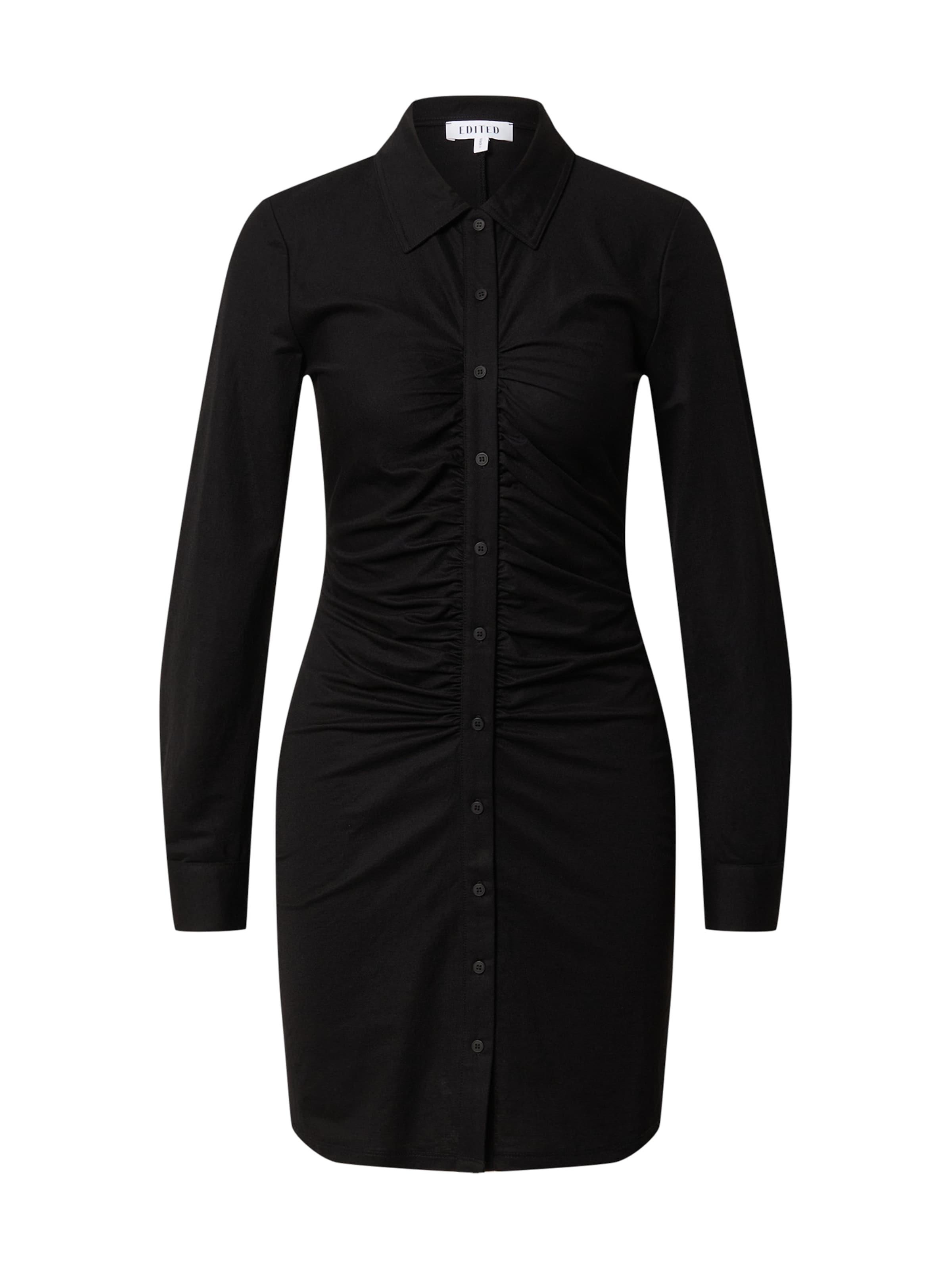 Robe-chemise 'Amina' EDITED en noir : devant