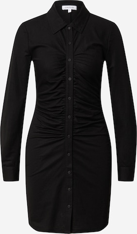 Robe-chemise 'Amina' EDITED en noir : devant