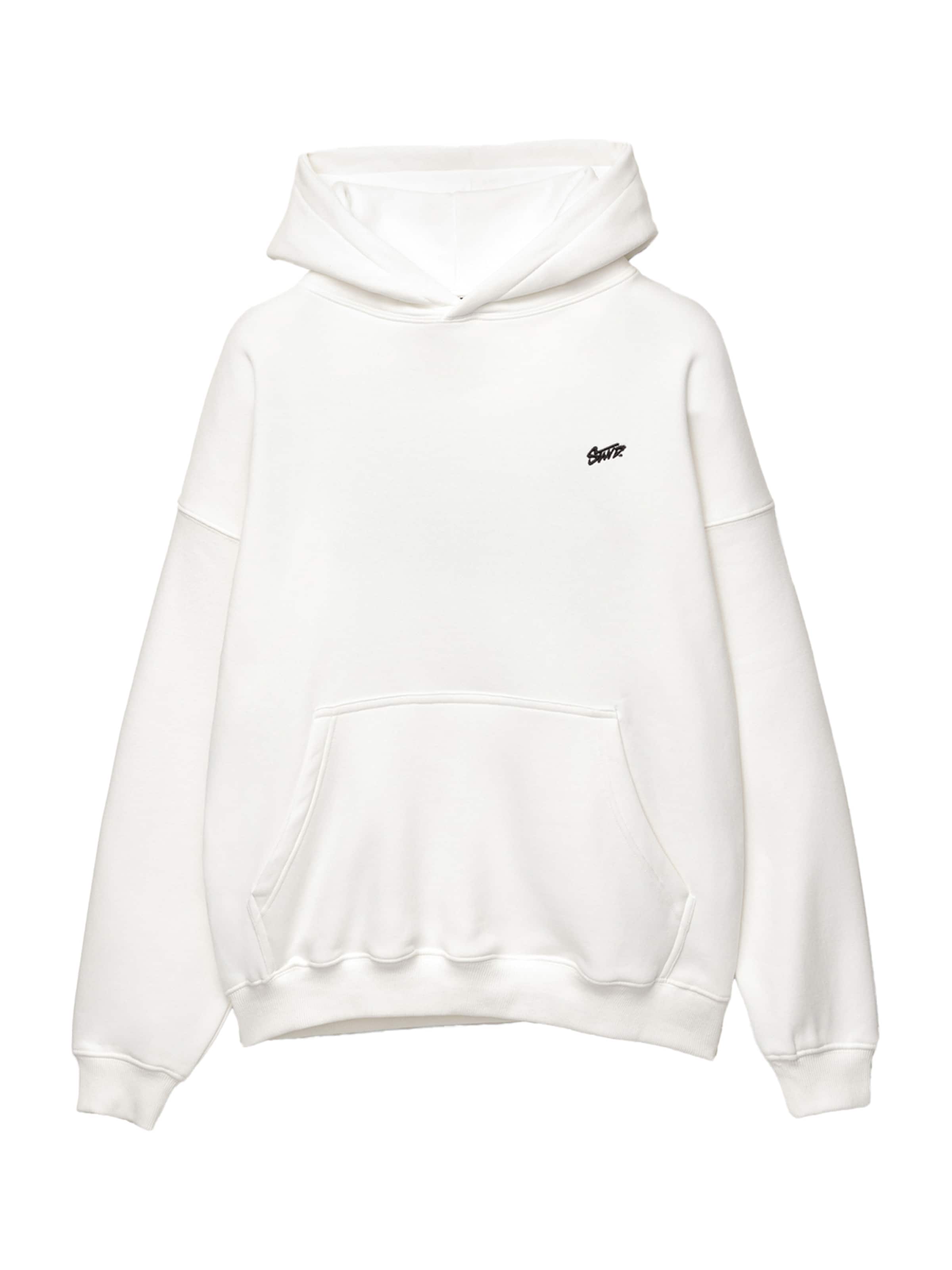 Pull&amp;Bear Sweatshirt &#x27;STWD&#x27; i vit: framsida