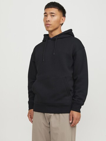 JACK & JONES - Sudadera en negro: frente