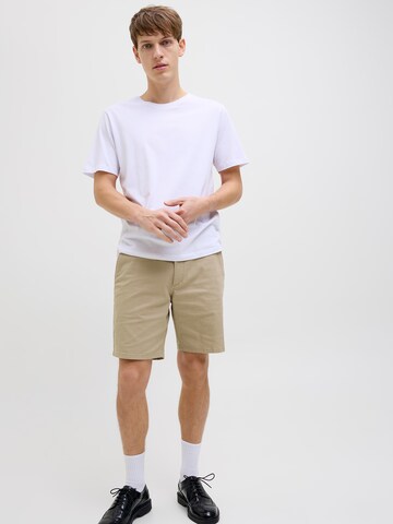 JJ Rebel - regular Pantalón chino 'JREBSHARP' en beige