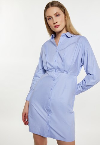 Robe-chemise DreiMaster Klassik en bleu : devant